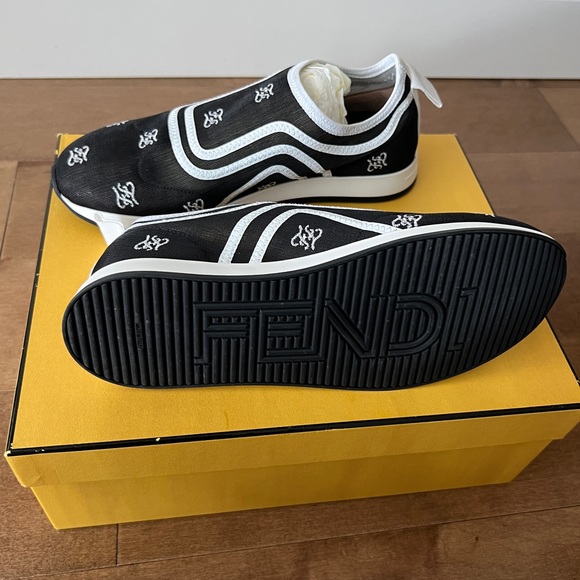 Brand New Fendi Trainers cloth with rubber sole with tag and box Size EU 36 - Picture 3 of 11